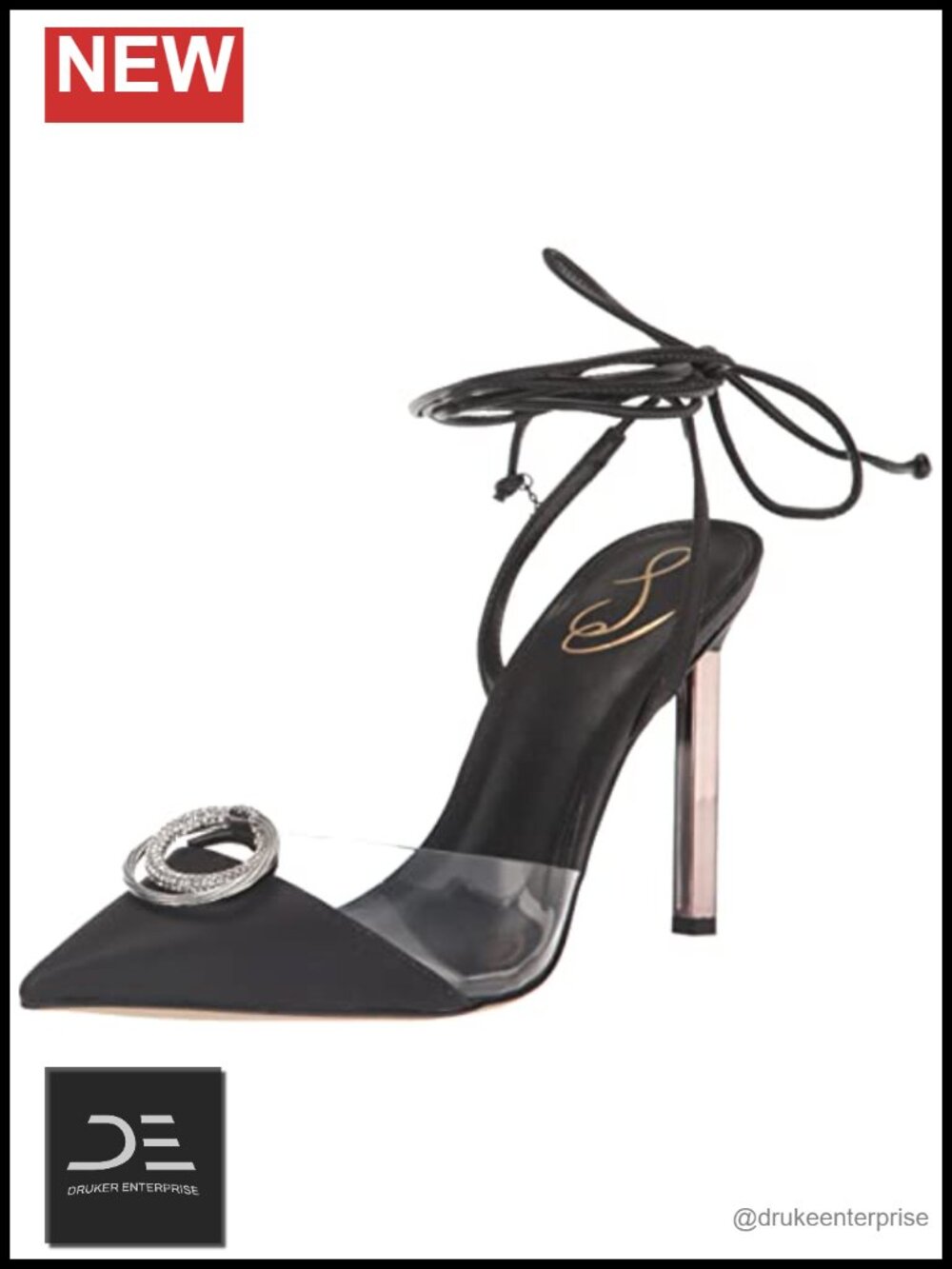 Sam Edelman Adrian Womens Suede Pointed Toe Lace-Up Ankle-Tie Stiletto Heel